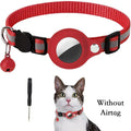 Reflective Cat Collar with AirTag Holder and Bell