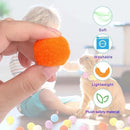 Interactive Cat Pom-Pom Launcher & Fetch Gun