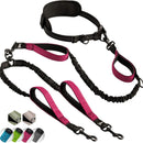 Hands-Free Double Dog Leash – Reflective Adjustable Belt