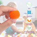 Interactive Cat Pom-Pom Launcher & Fetch Gun